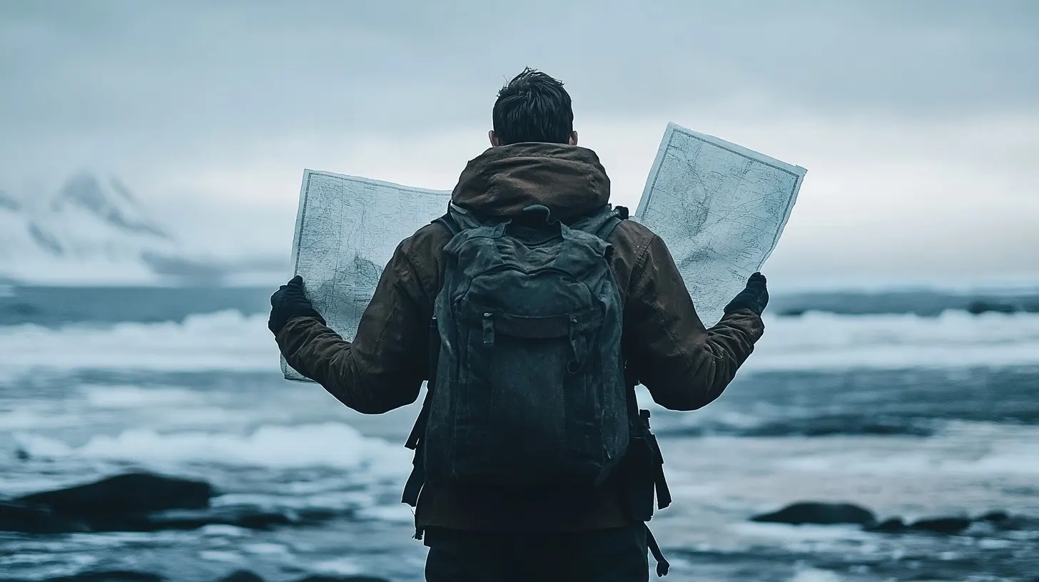 Handwritten notes, travel views and observations